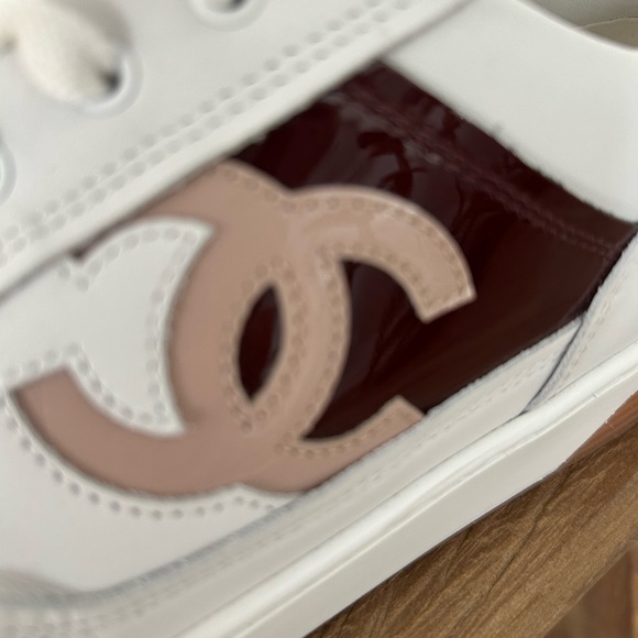 CHANEL 2024 white tennis sneakers size 39 - Picture 6 of 15